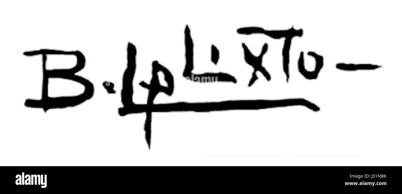 Benedito Calixto de assinatura Banque D'Images