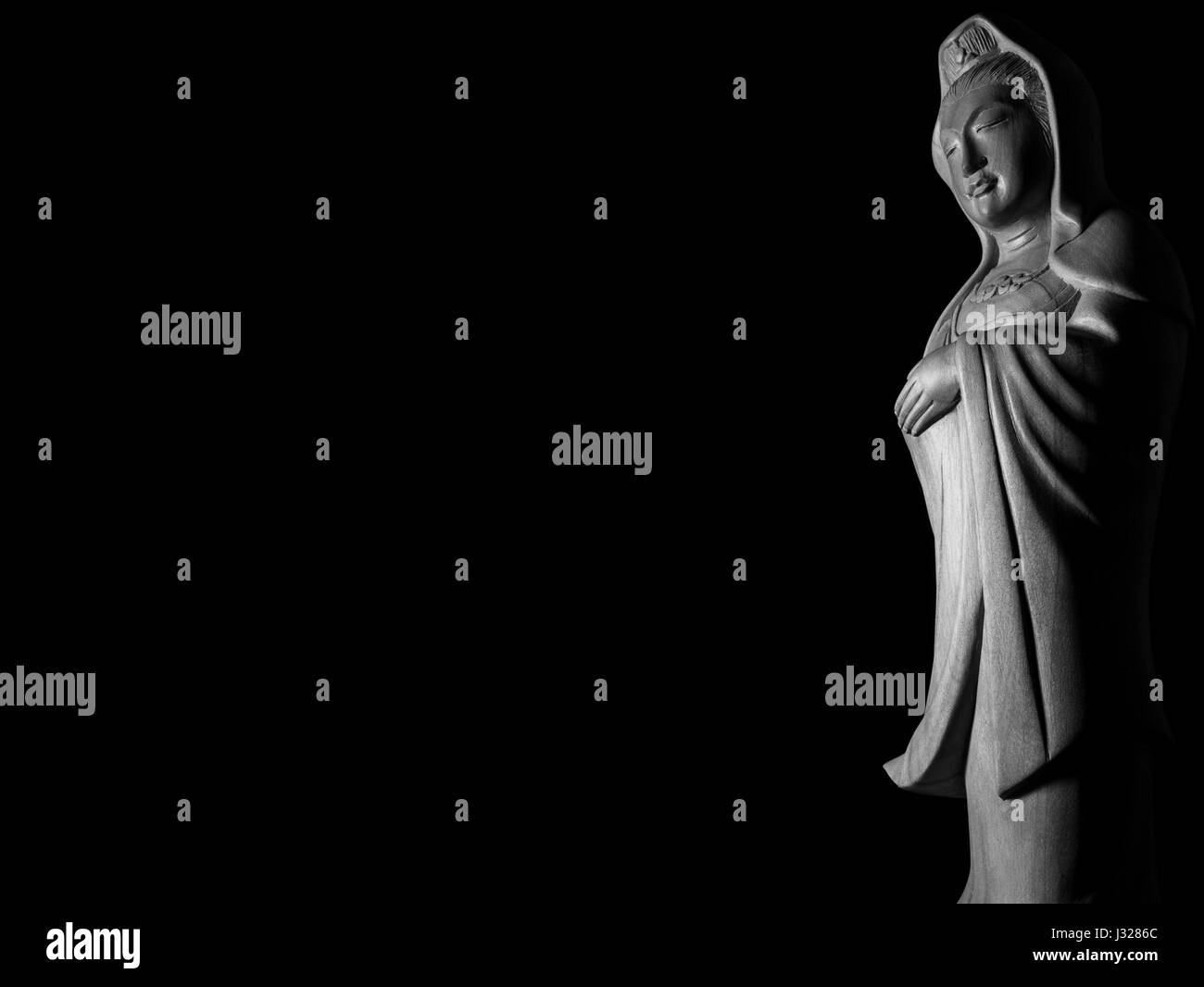 Sculpture Bodhisattva Avalokitasvara/觀世音 觀自在 觀音//觀音菩薩 觀世音菩薩 菩薩//觀自在菩薩 //像 Banque D'Images