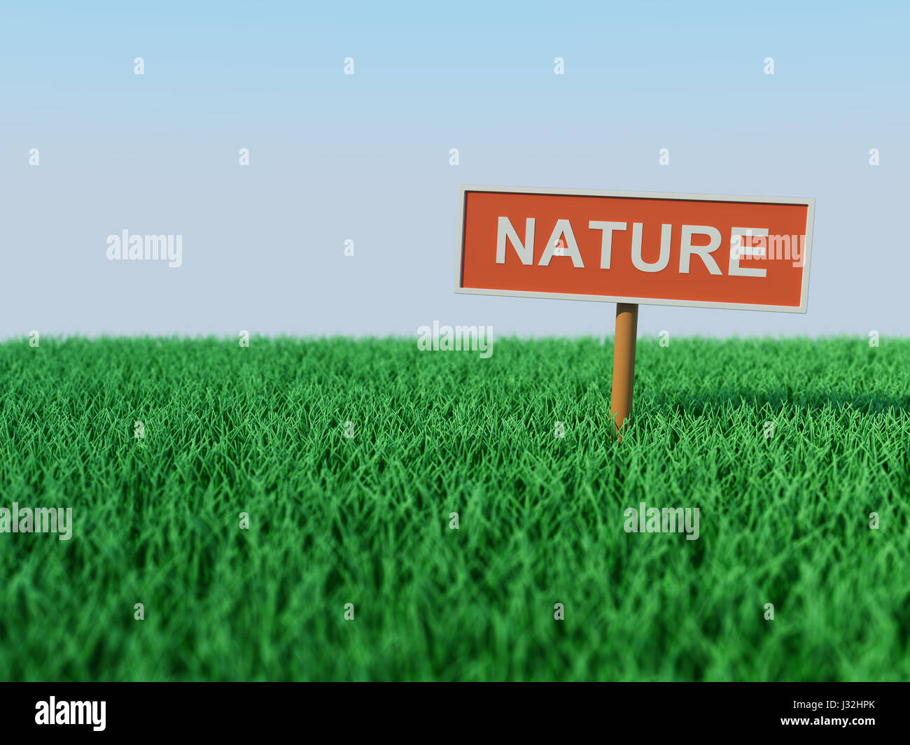 Concept Nature - Image 3D reconstruite Banque D'Images