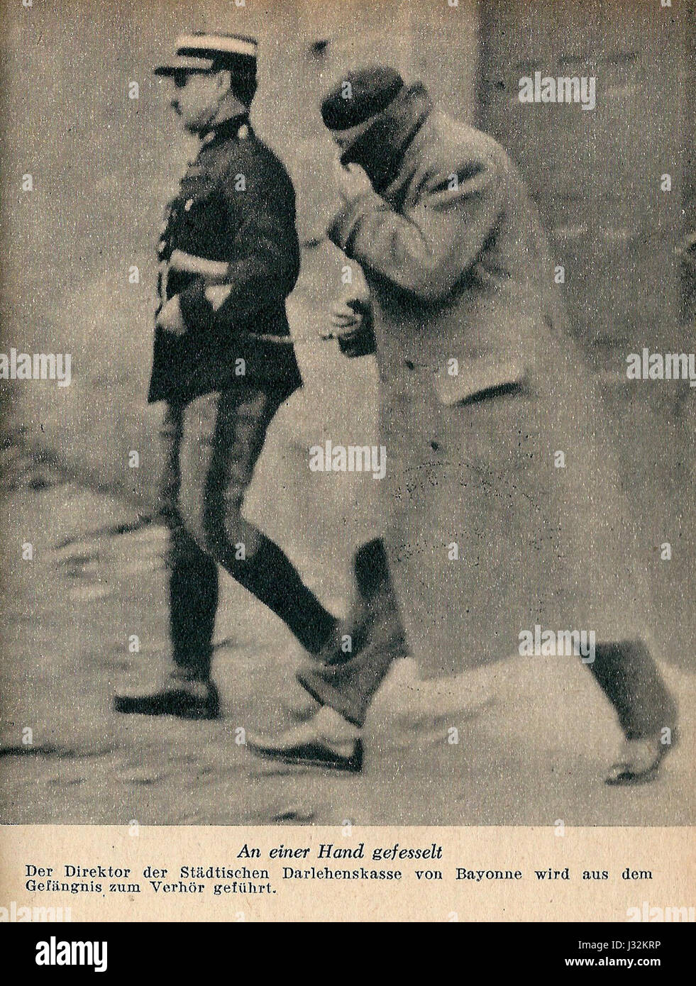 Affaire Stavisky-1934-Gustave Tissier-1 Banque D'Images