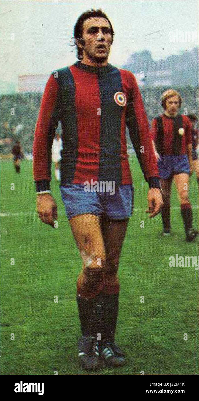 Mauro Bellugi - FC Bologne 1974-1975 Banque D'Images