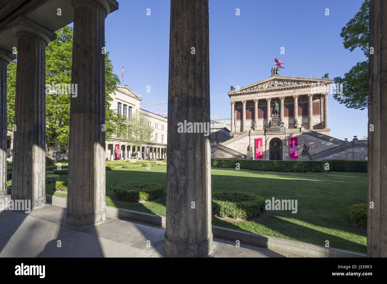 Ancienne Galerie Nationale, Vieux Musée, l'île aux musées, Berlin, Allemagne Banque D'Images