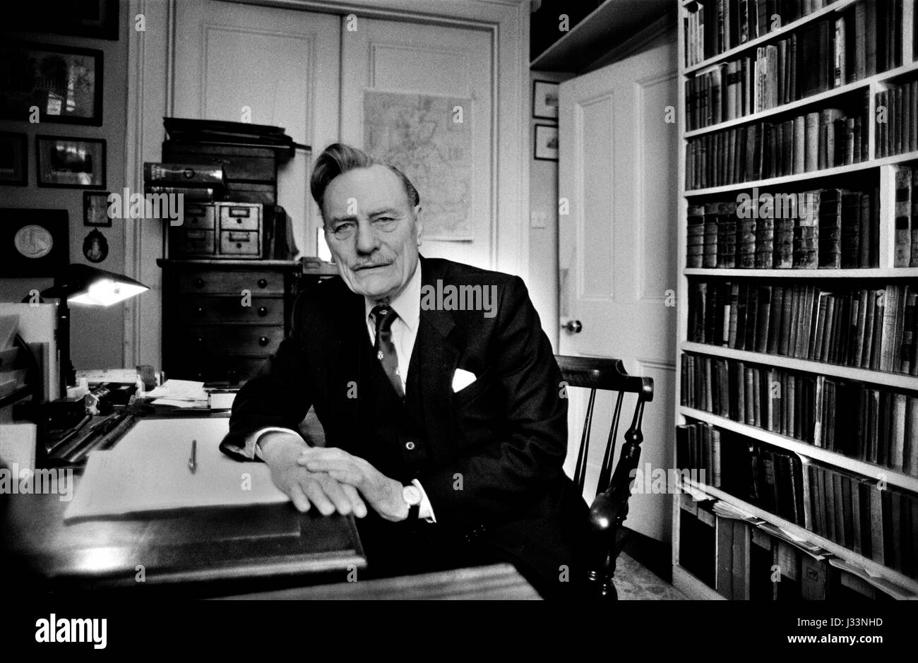 Enoch Powell un politicien britannique 1983 à London UK 1980 HOMER SYKES Banque D'Images