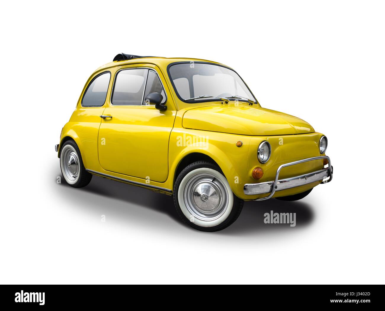 Voiture berline classique italien isolated on white Banque D'Images