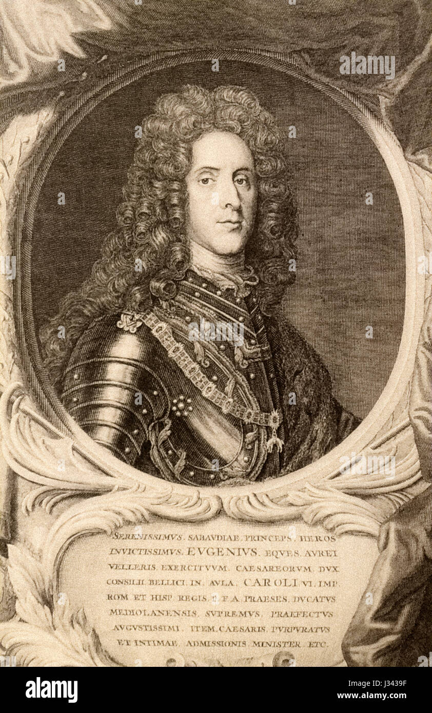 Le prince Eugène de Savoie Banque D'Images