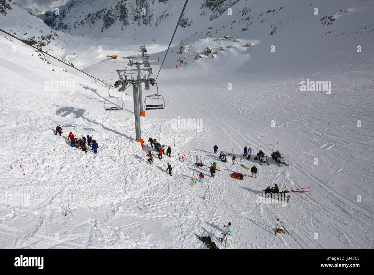 Recherche de Avalanch Banque D'Images
