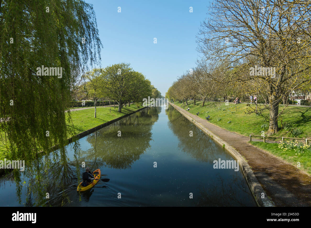 Le Canal Militaire Royal à Hythe Kent, Banque D'Images