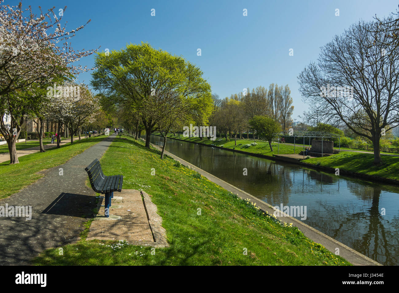 Le Canal Militaire Royal à Hythe Kent, Banque D'Images