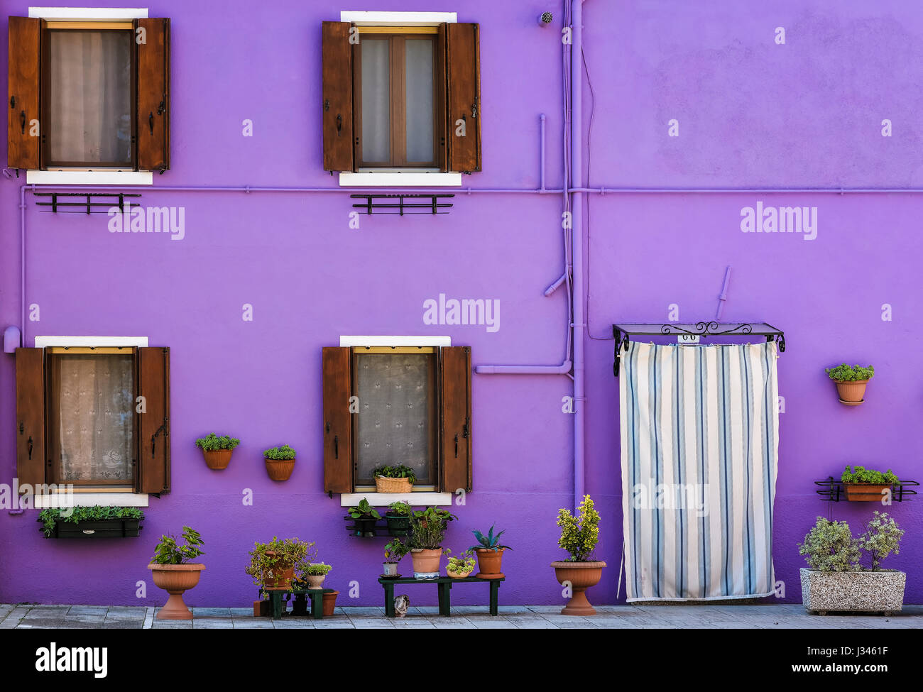 Purple/house en Italie Banque D'Images