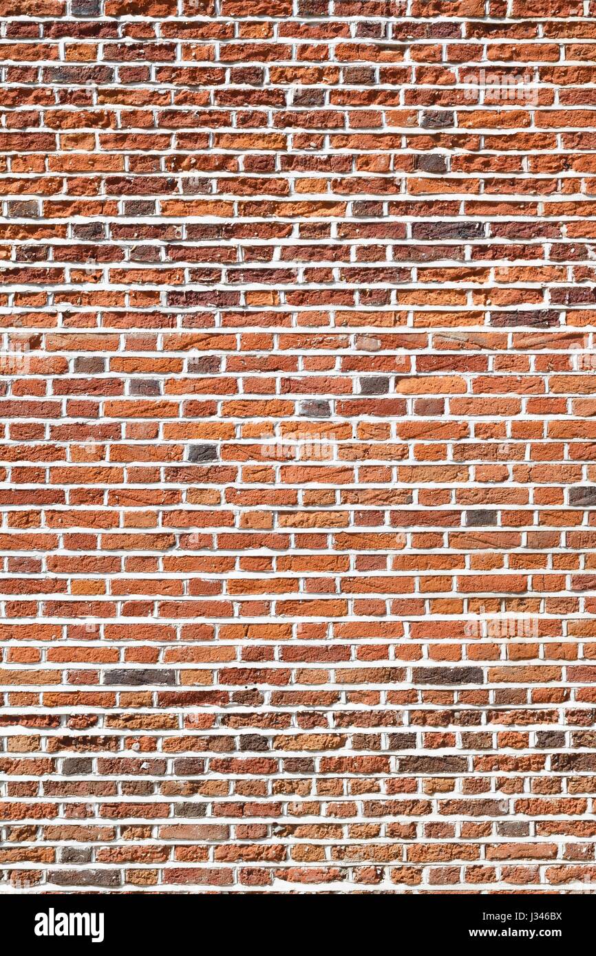 Closeup of old red brick wall background Banque D'Images