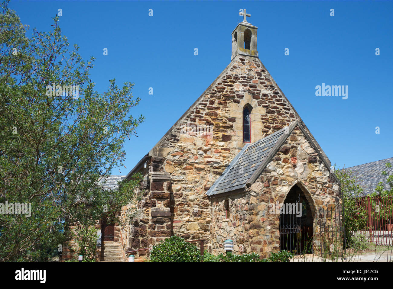 L'église anglicane St Peters Plettenberg Bay Garden Route en Afrique du Sud Banque D'Images