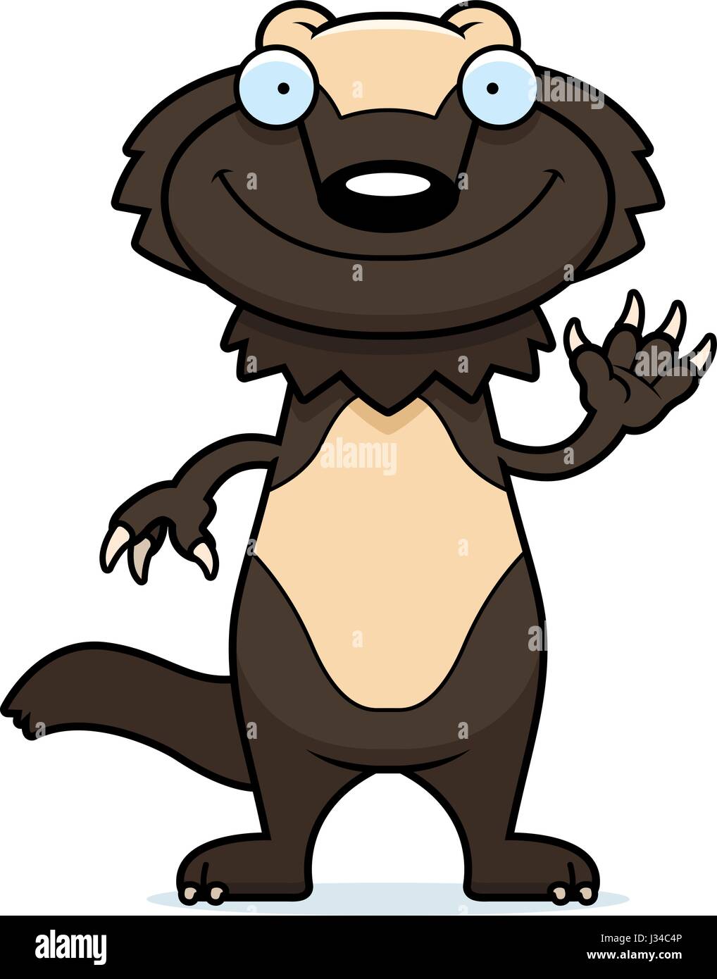 Wolverine Animal Cartoon Illustration Banque D Image Et Photos Alamy