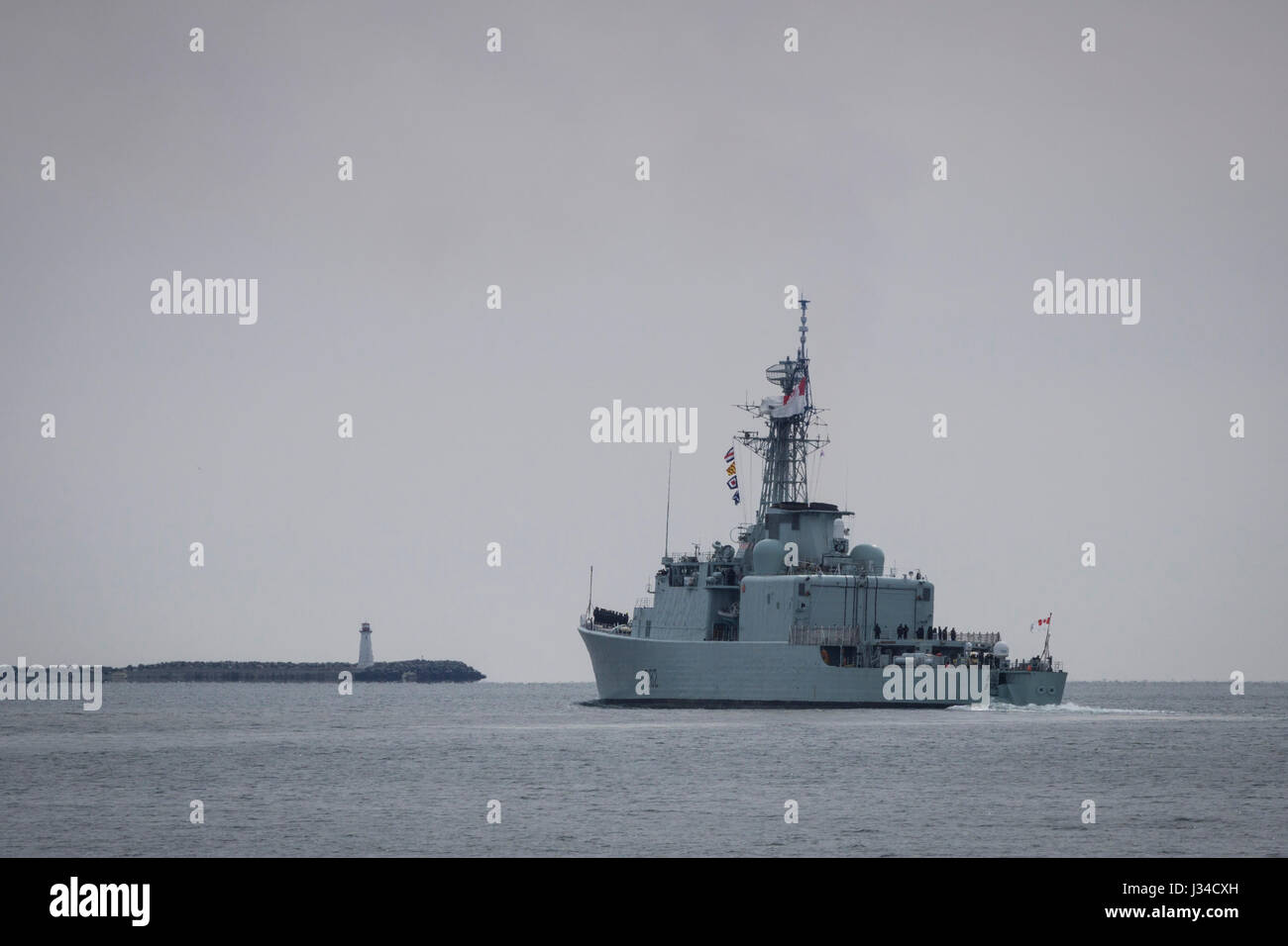 Cérémonie de remise des prix du destroyer NCSM ATHABASKAN à Halifax, Nouvelle-Écosse, Canada. Banque D'Images