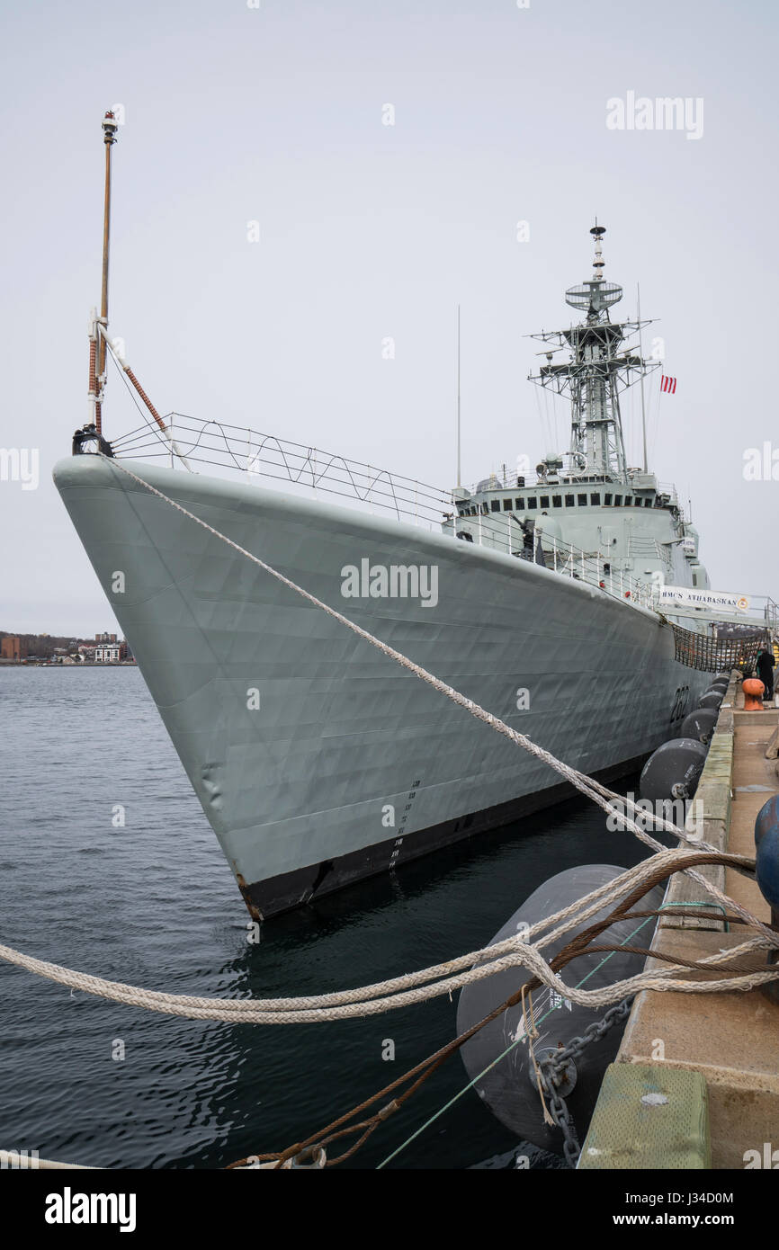 Cérémonie de remise des prix du destroyer NCSM ATHABASKAN à Halifax, Nouvelle-Écosse, Canada. Banque D'Images