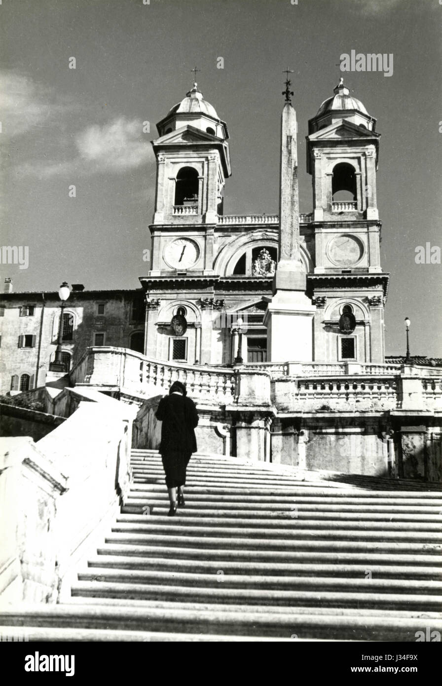 D'Espagne, Rome, Italie 1950 Banque D'Images