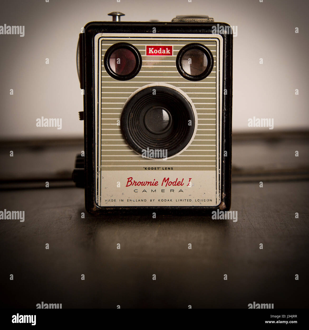 Vintage / Retro / Old Fashioned Camera Pentax Flash noir et blanc Banque D'Images