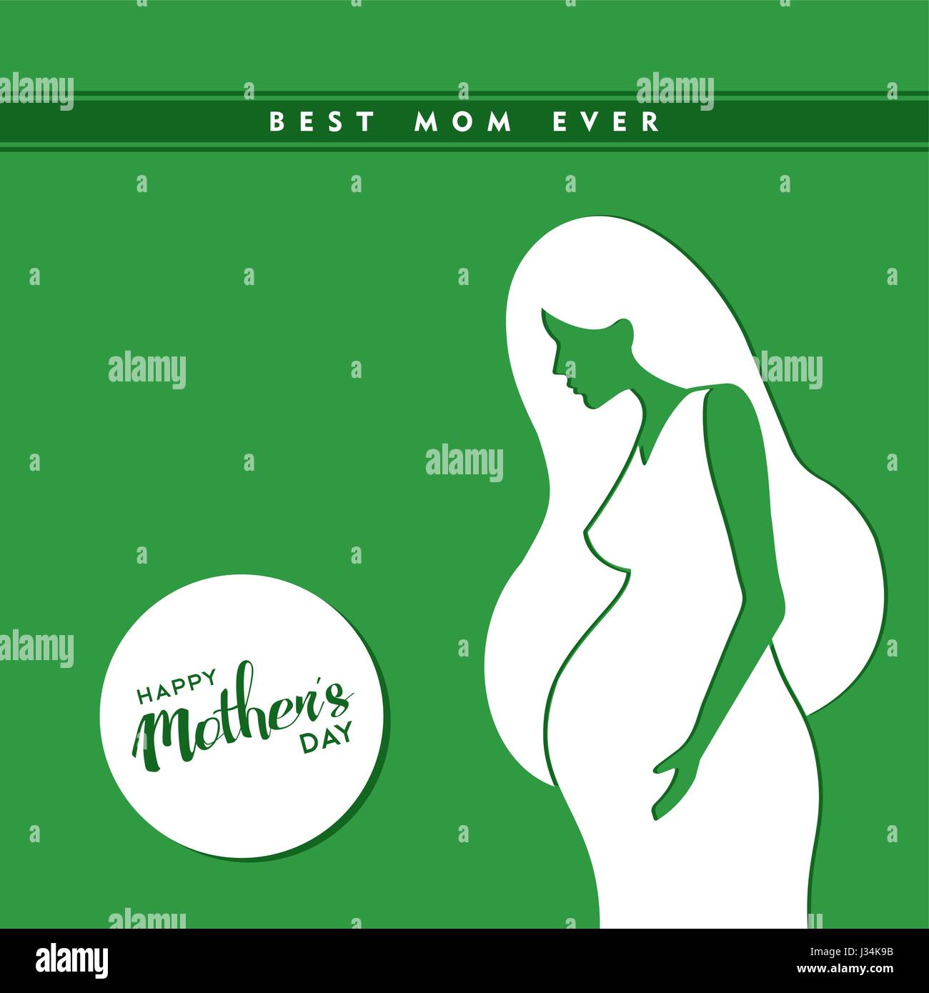Maman Enceinte Banque D Images Vectorielles Alamy