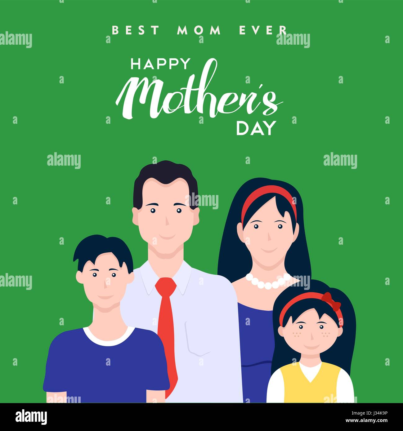 Happy mothers day card illustration, Fêtons maman vacances avec typographie citer. Vecteur EPS10. Illustration de Vecteur