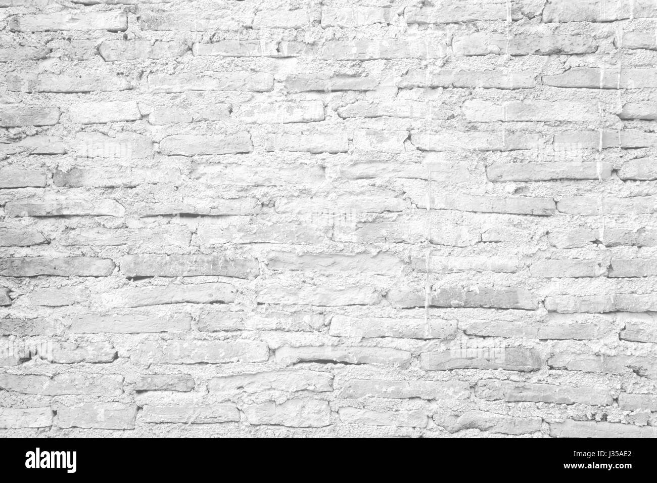 White Brick Wall Texture Background. Banque D'Images