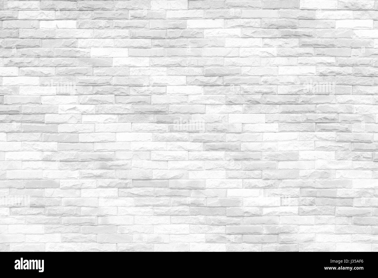 White Brick Wall Texture Background. Banque D'Images