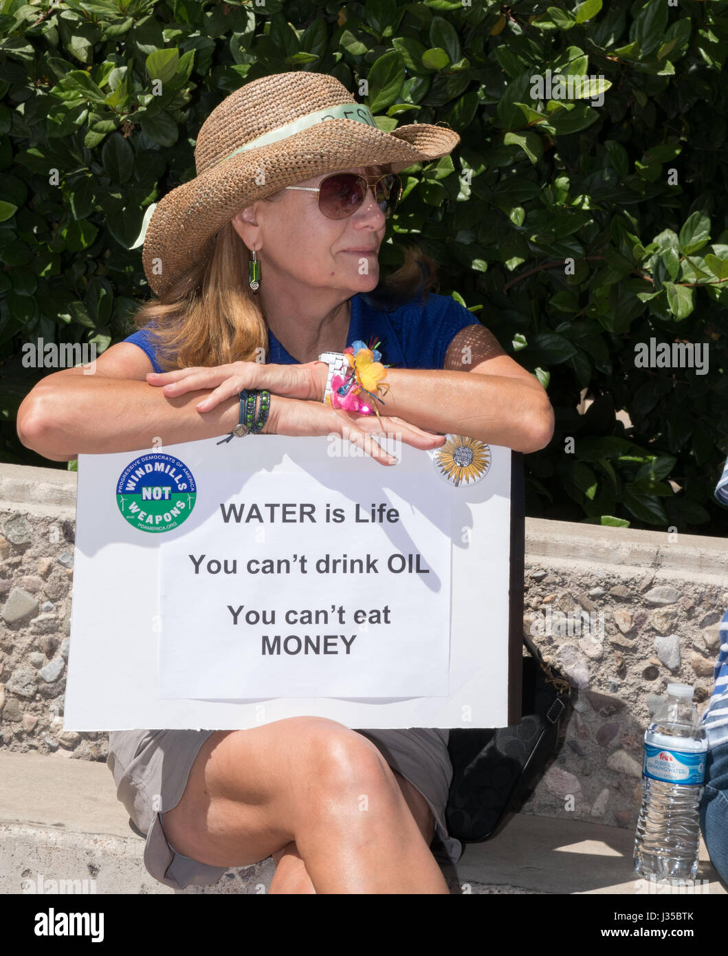 Climat du peuple en mars Amérique, Tucson, Arizona, USA. Banque D'Images