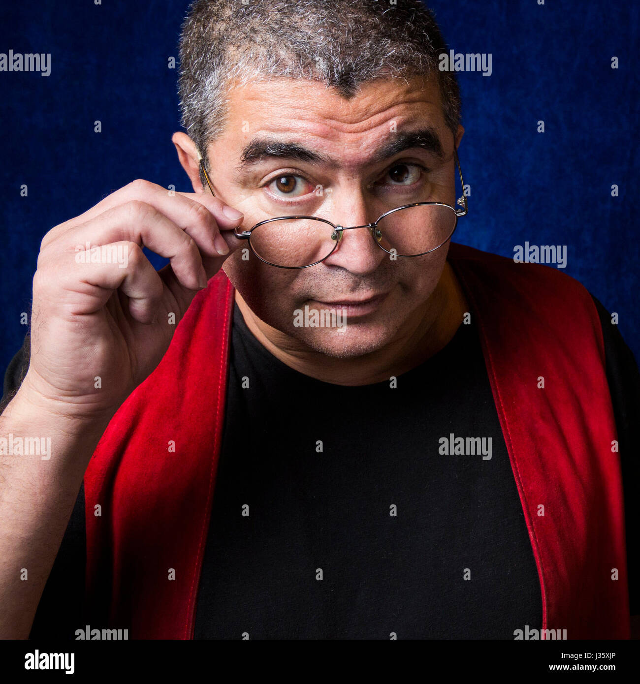 Portrait de Mahi Binebine (artiste) 24/03/2017 ©Philippe MATSAS/Opale Banque D'Images