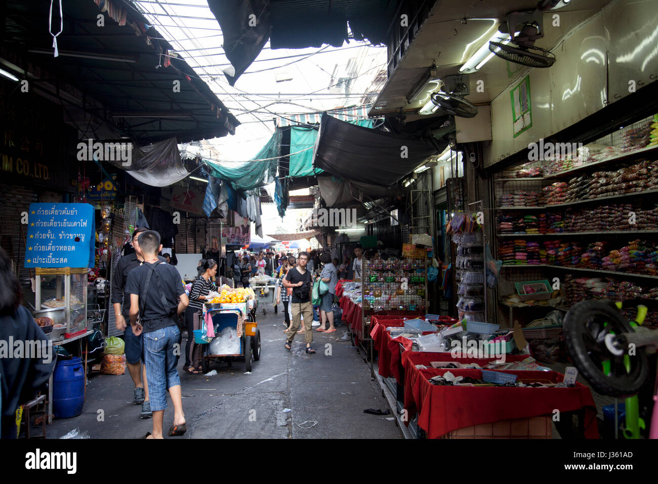 Phahurat Market, Little India, à Bangkok - Thaïlande Banque D'Images