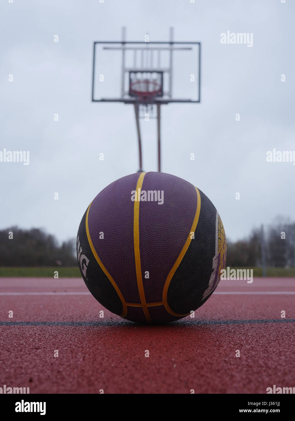 Basket Ball sur jeux pour enfants Banque D'Images