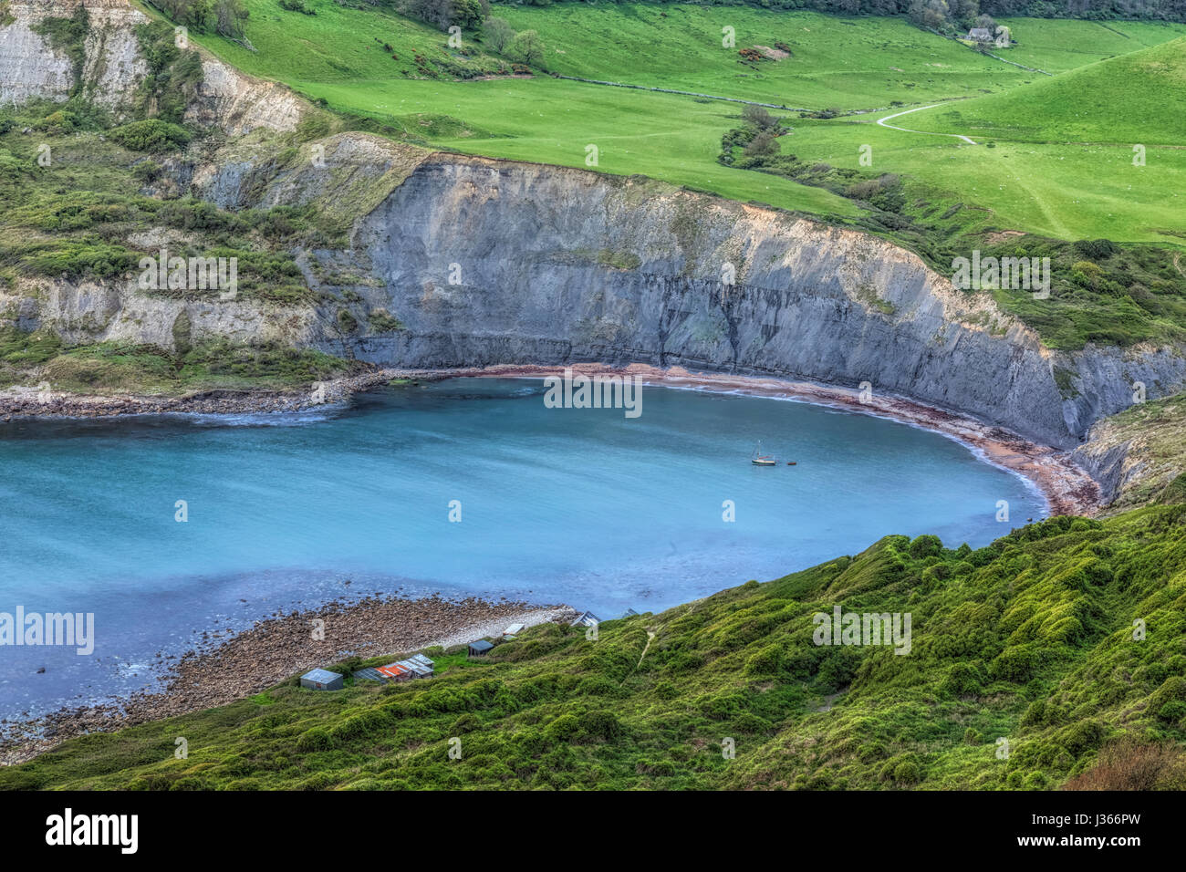 Chapman's Pool, Worth Matravers, à l'île de Purbeck, Dorset, Angleterre Banque D'Images