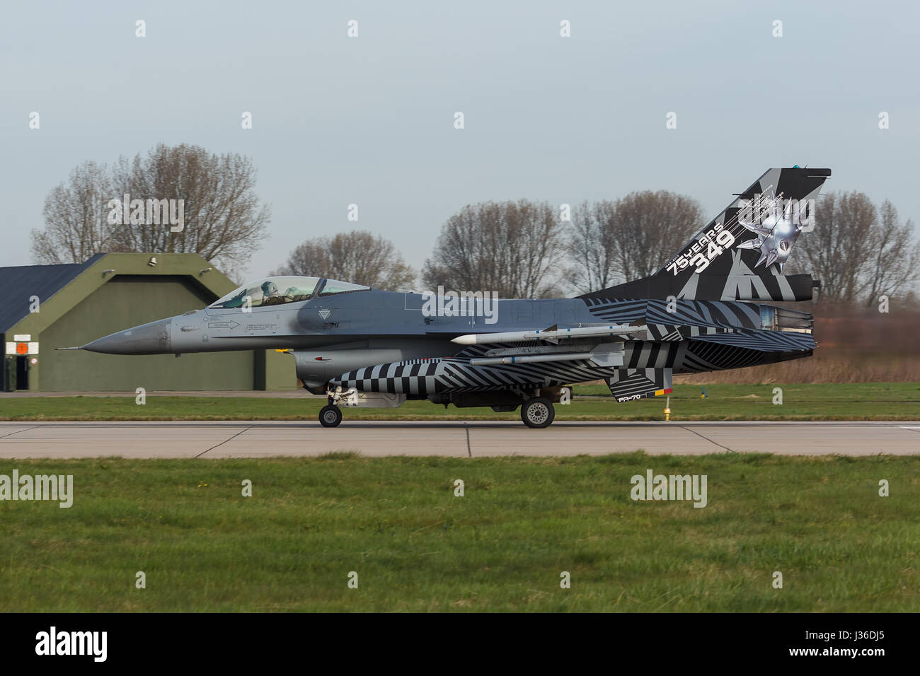 F-16A de 349 sqn de l'armée de l'air belge pendant Exercice Frison Flag Banque D'Images