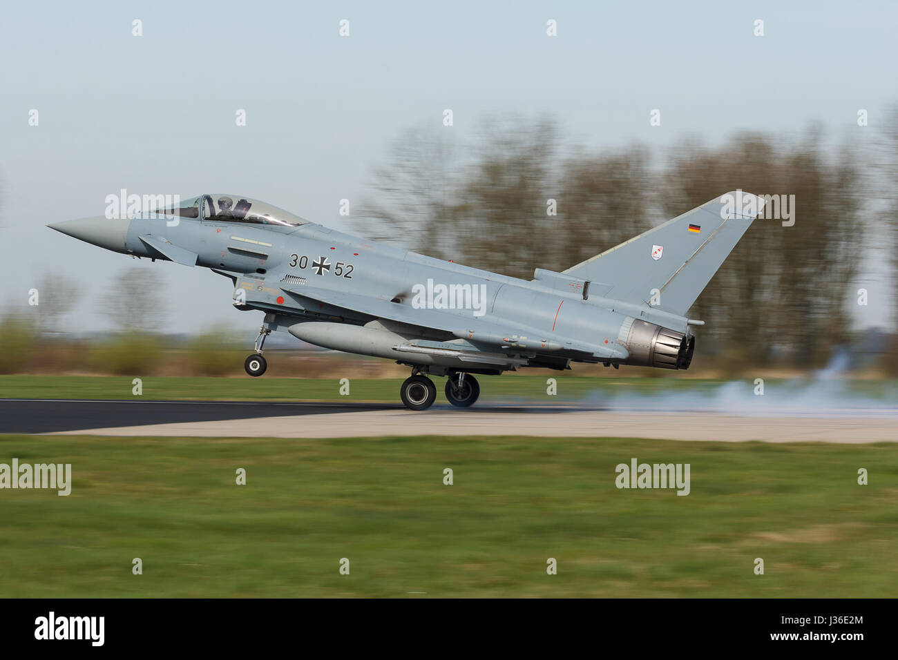 Eurofighter EF2000 Typhoon pendant l'exercice Frison Flag Banque D'Images