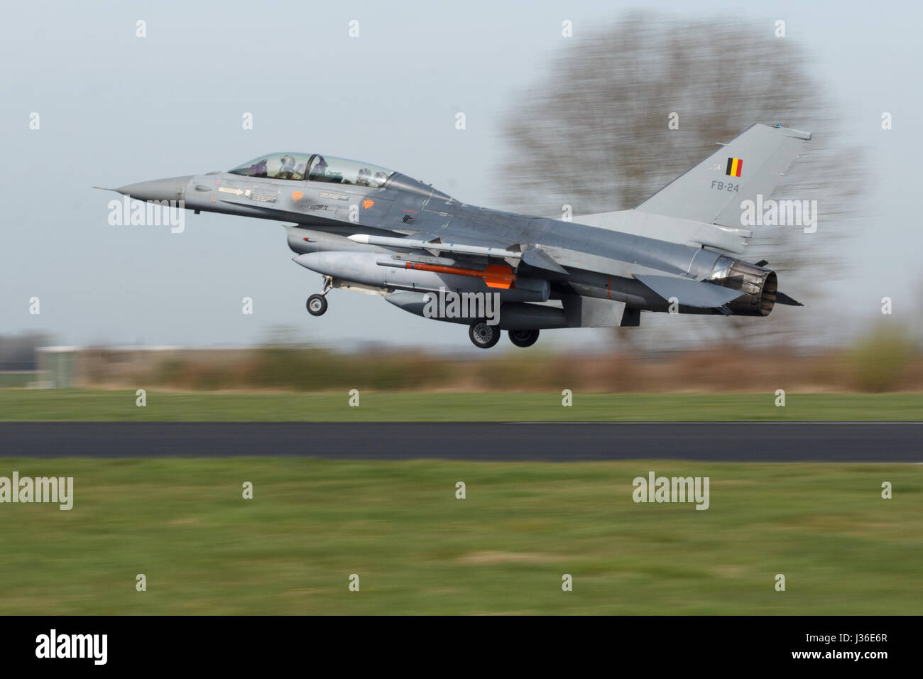 F-16A de 349 sqn de l'armée de l'air belge pendant Exercice Frison Flag Banque D'Images