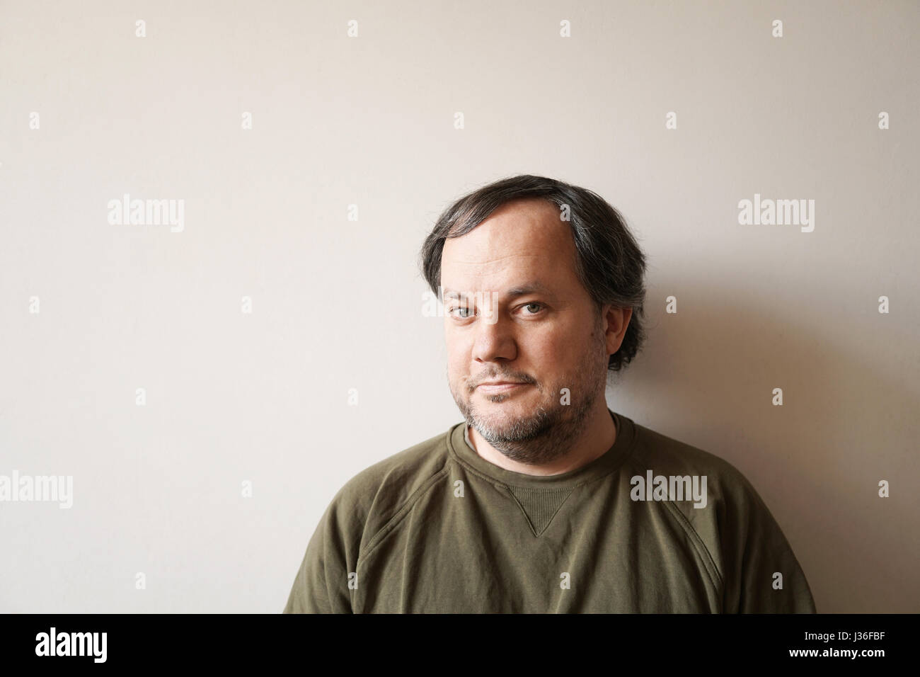 Vrai homme authentique dans la quarantaine Banque D'Images