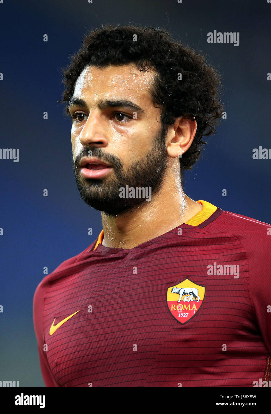 Ligue Serie A italienne -2016-2017 / ( AS Roma ) - Mohamed Salah Ghaly ' Mohamed Salah ' Banque D'Images