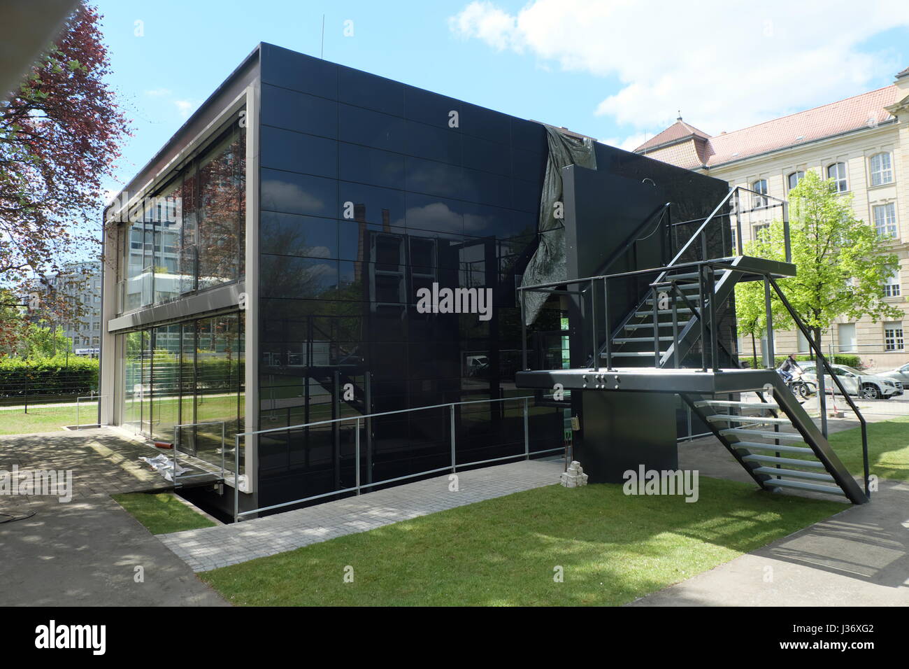 Maison à faible consommation d'énergie de l'avenir, un bâtiment de recherche à Berlin Charlottenburg. Banque D'Images