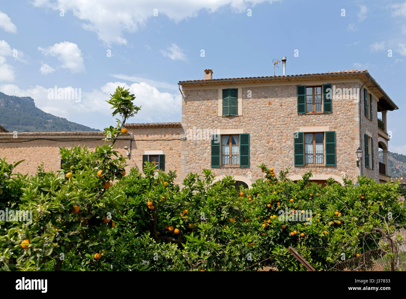 Chambre à Sóller, Mallorca, Espagne Banque D'Images