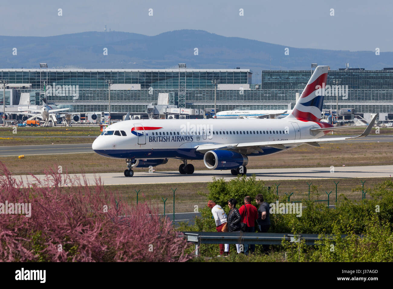 Francfort, Allemagne - le 30 mars 2017 : British Airways Airbus A321-231 à l'aéroport international de Francfort Banque D'Images