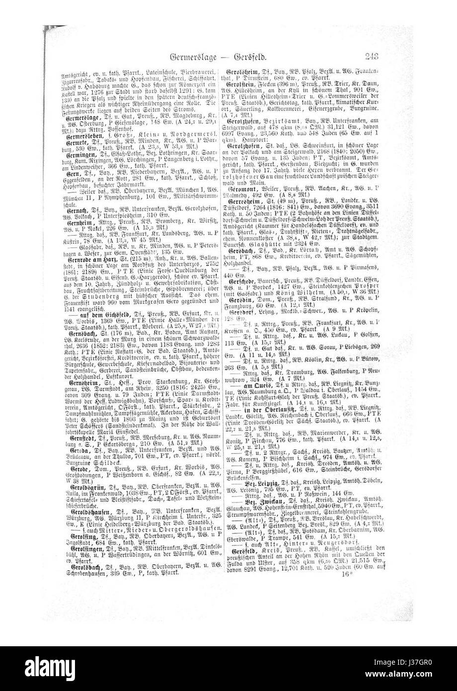 'De Ortslexikon' de Neumann est un dictionnaire géographique qui fournit des informations sur les lieux, les régions et les villes. Cette entrée, 0335, offre un aperçu d'un lieu ou d'une région d'intérêt spécifique. Banque D'Images