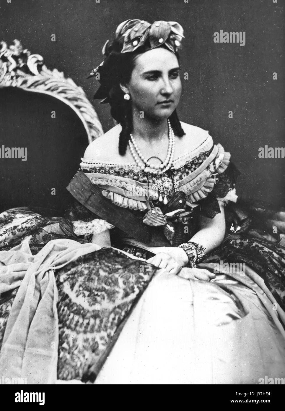 Charlotte de Belgique, impératrice du Mexique, Banque D'Images