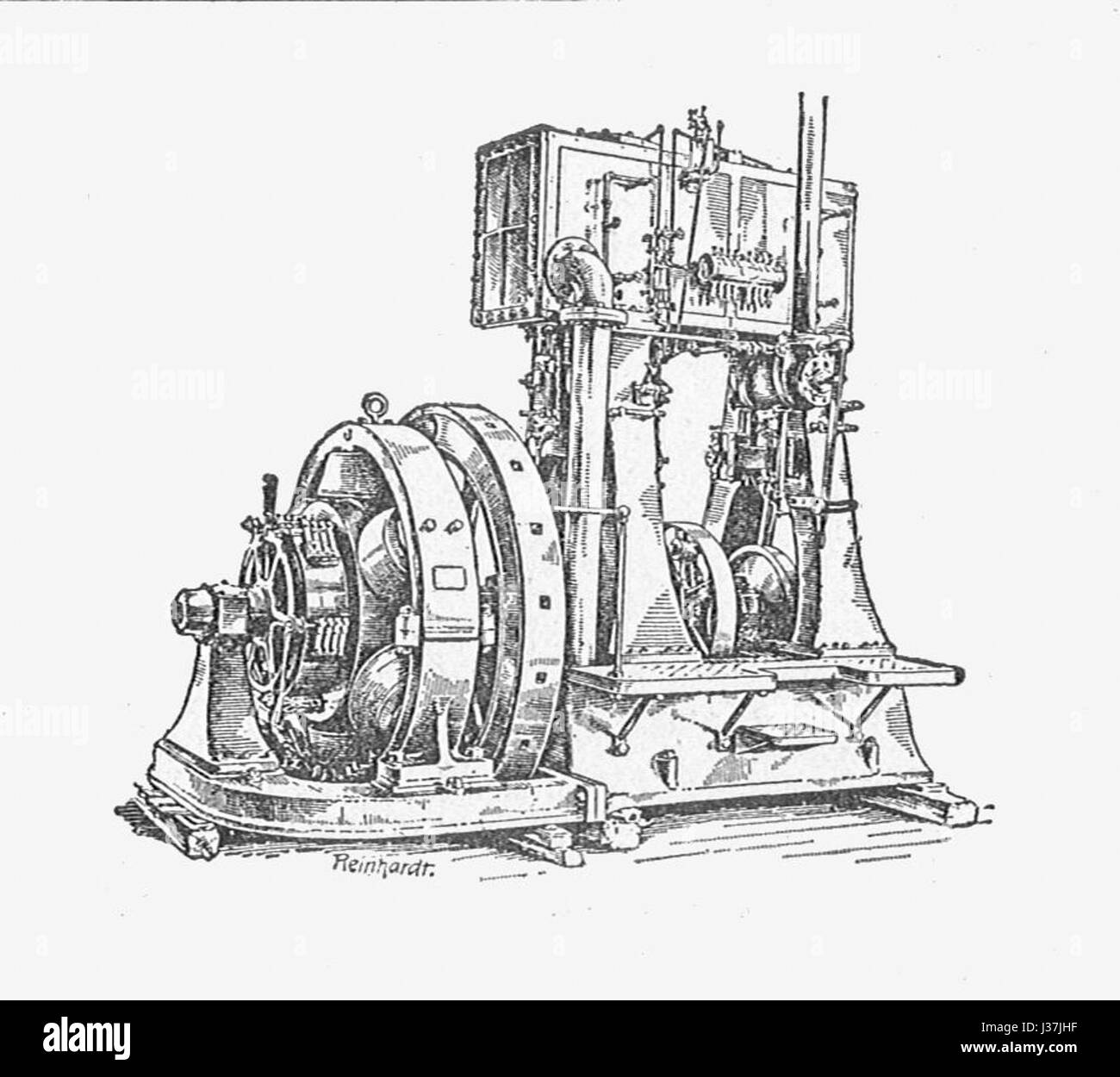 L'ensemble générateur vapeur composé (nouveau catéchisme de la machine à vapeur, 1904) Banque D'Images