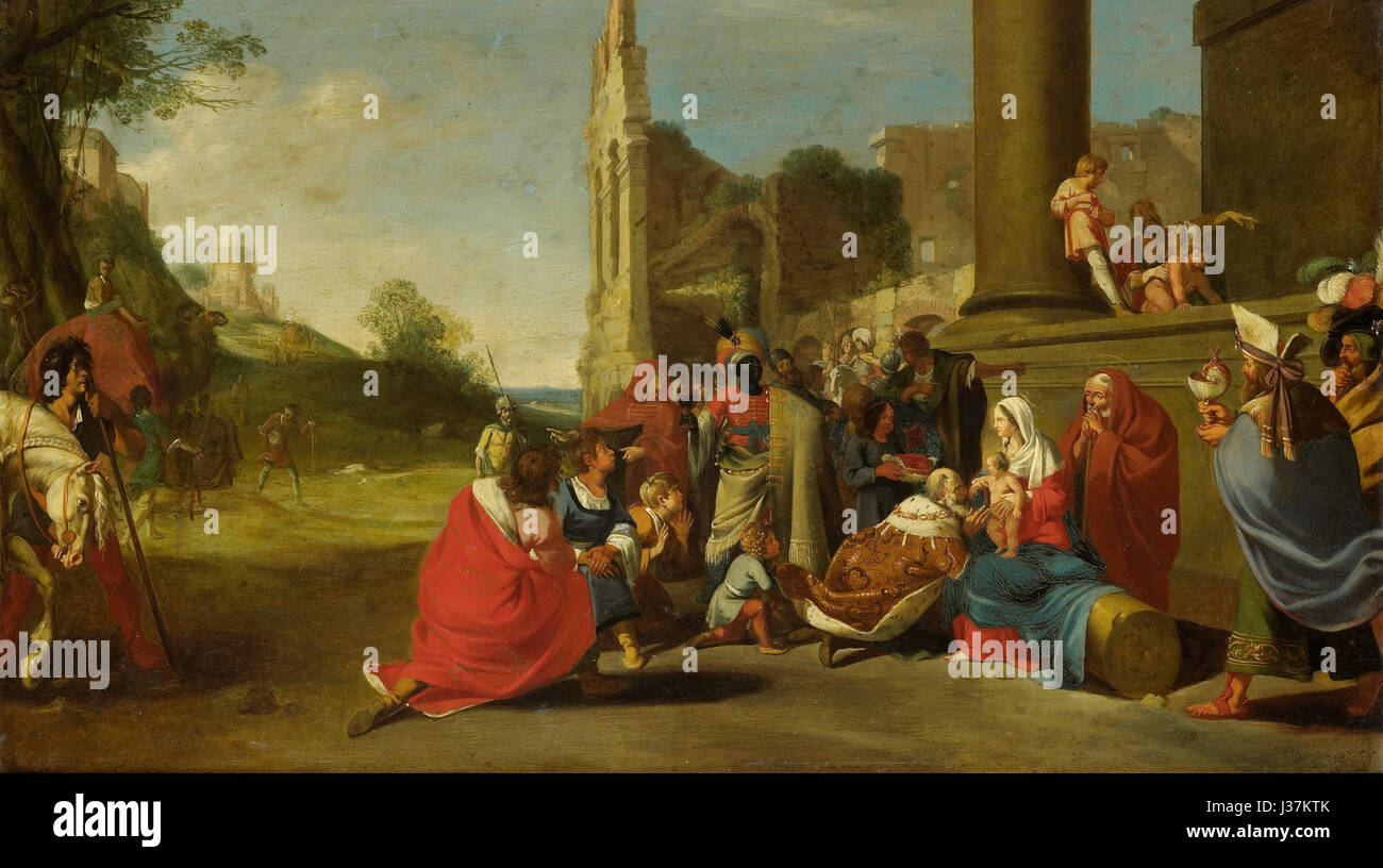 De aanbidding der koningen Rijksmuseum SK UN 1482 Banque D'Images
