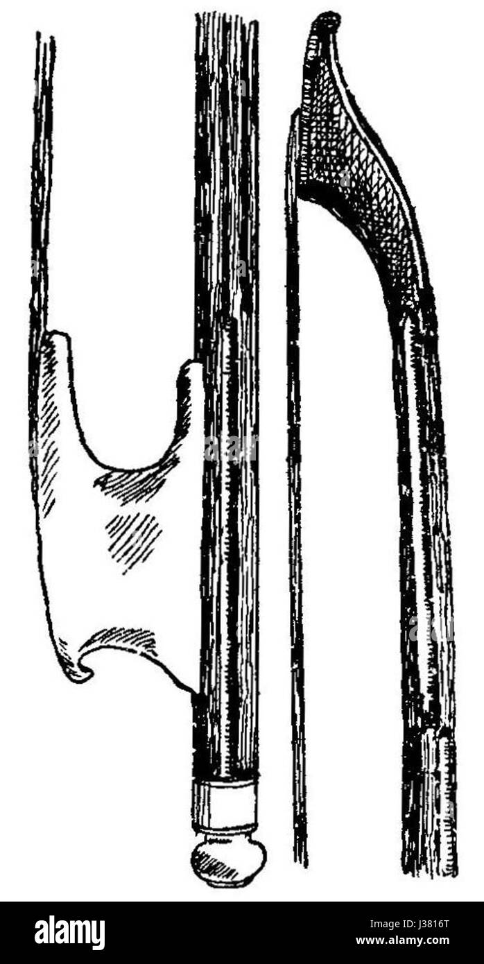 L'arc crémonais du XVIIe siècle est un artefact notable de l'histoire de la fabrication du violon. Fabriqué à Crémone, en Italie, il représente l'artisanat exceptionnel de l'époque, jouant un rôle essentiel dans le développement d'instruments à cordes. Banque D'Images