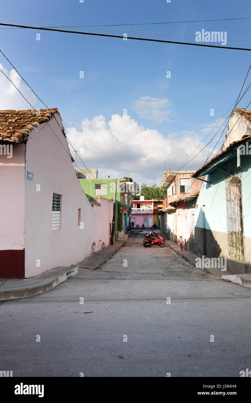 Rue de Trinidad, Cuba rural Banque D'Images