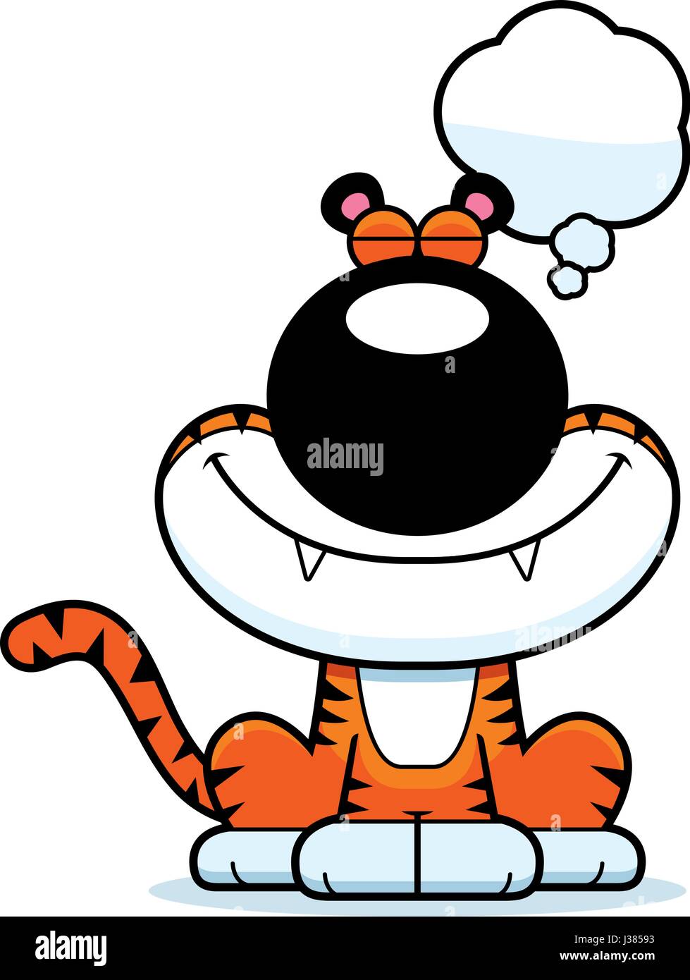 Tigre au repos Banque d