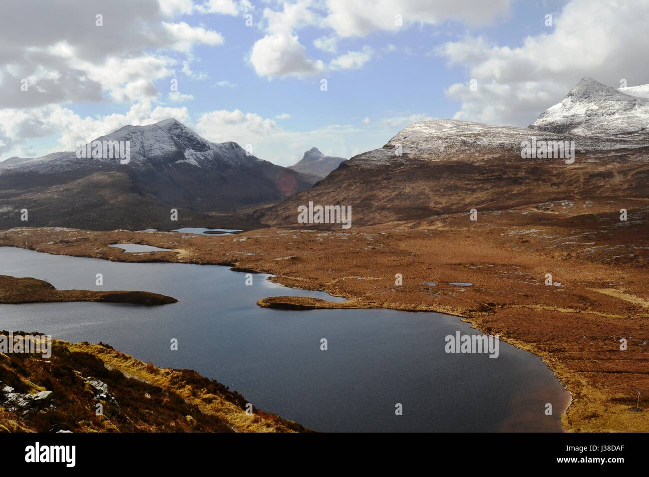 Vue de Stac Pollaidh dans l'ouest des Highlands d'Écosse Banque D'Images