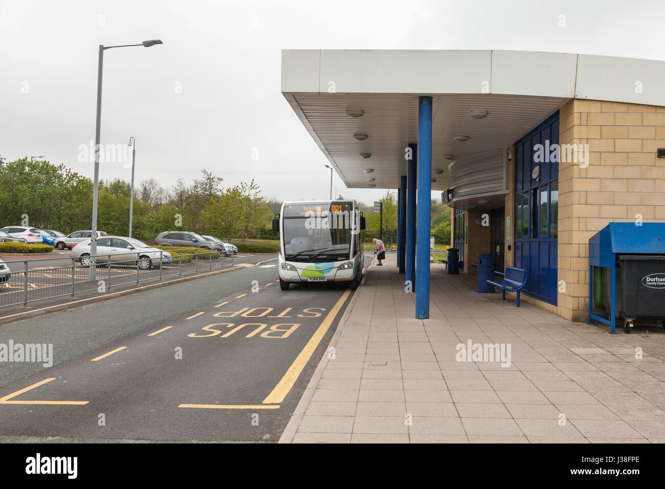 Belmont Park and Ride à Durham, Angleterre, Royaume-Uni Banque D'Images