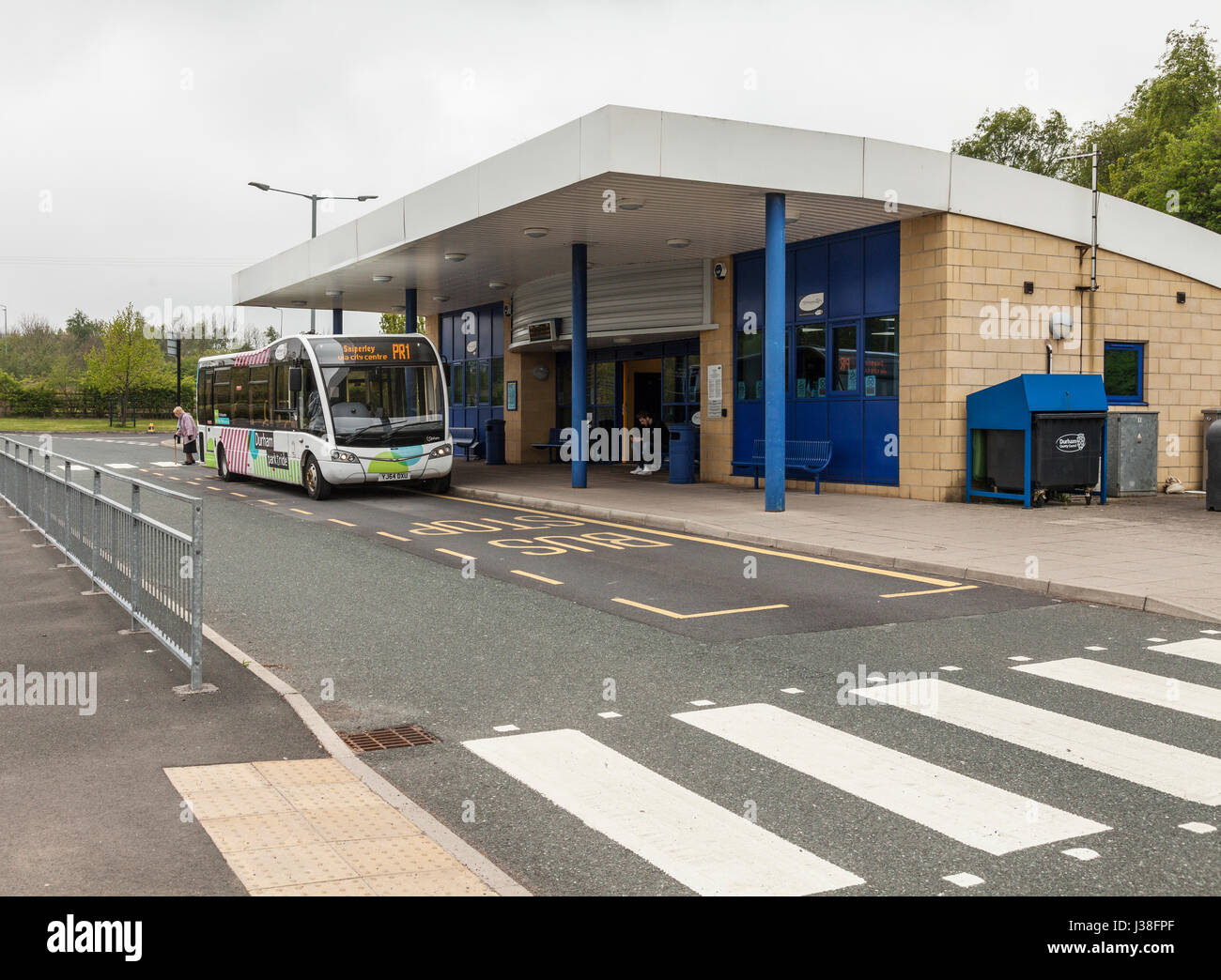 Belmont Park and Ride à Durham, Angleterre, Royaume-Uni Banque D'Images