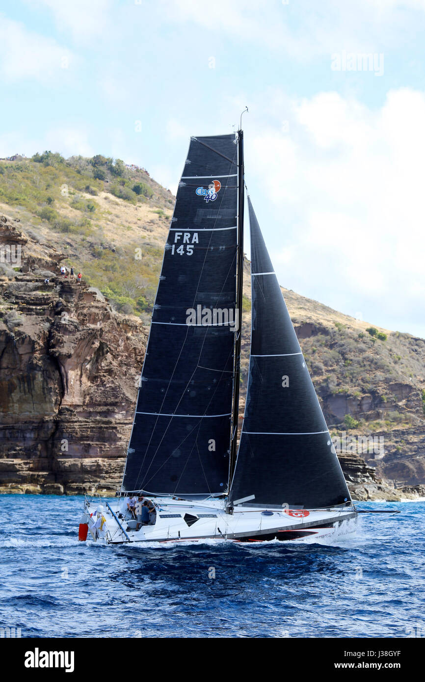 Disponibles au début de la Caraïbes Antigua 2017 RORC 600 Banque D'Images
