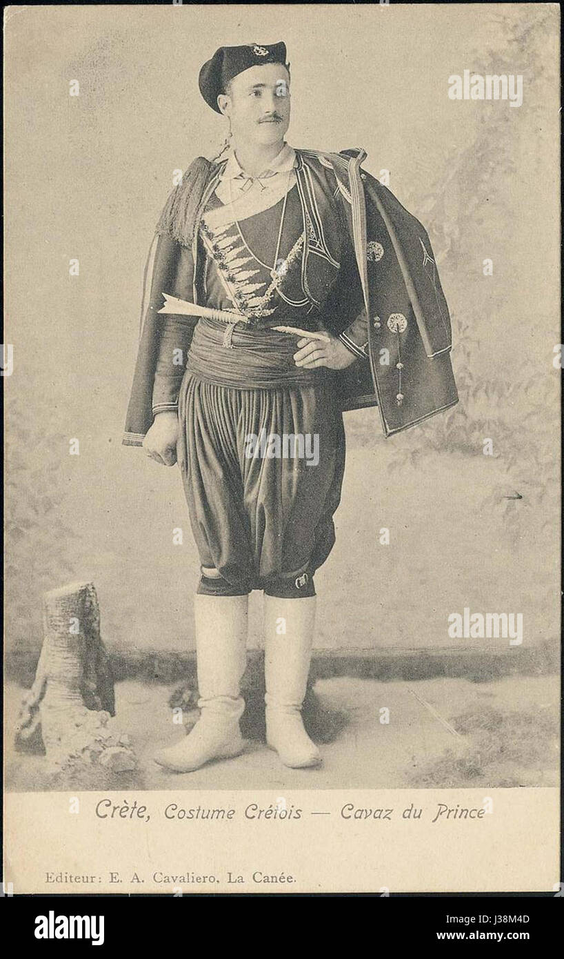 Crete.COSTUME Cretois Banque D'Images