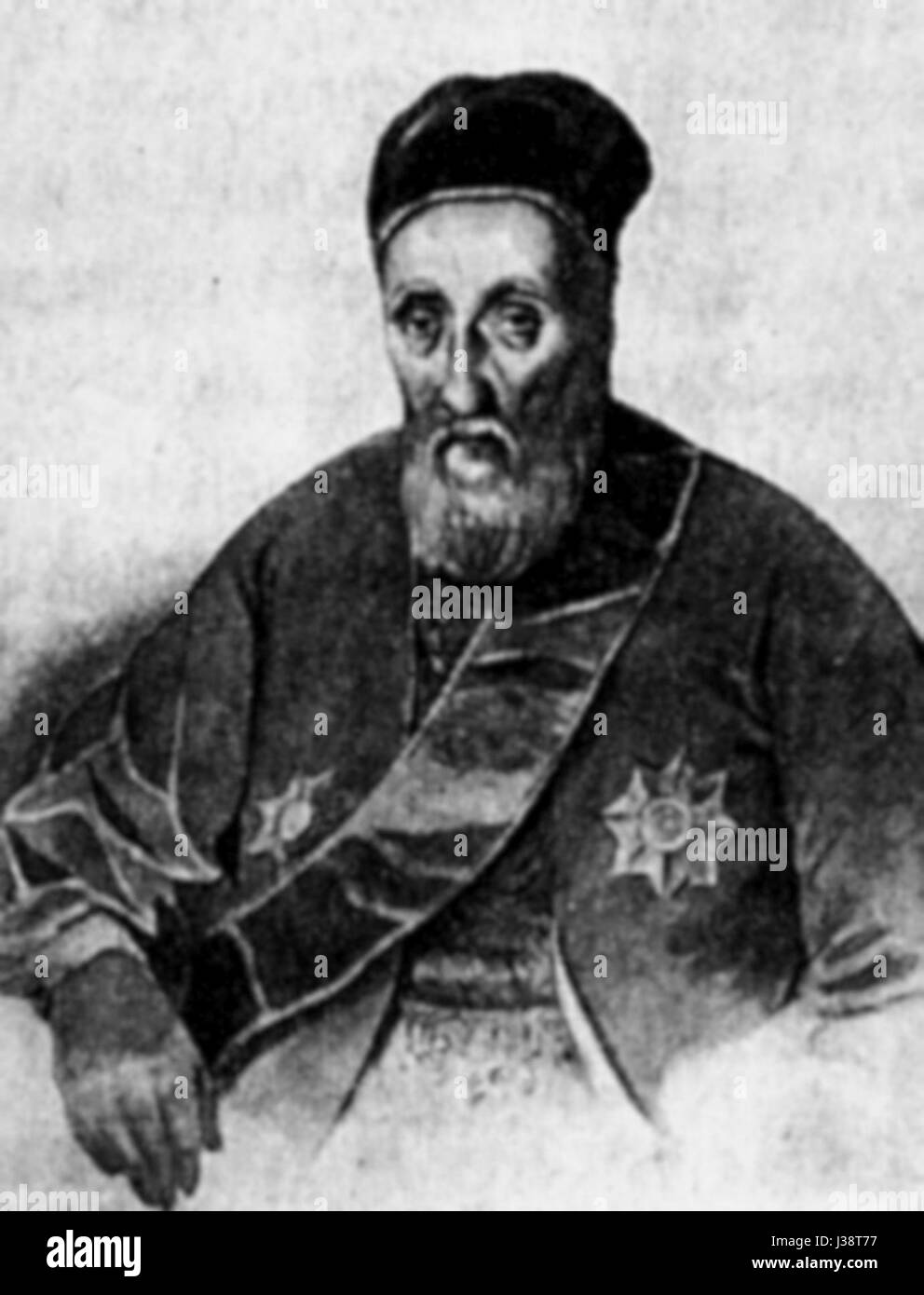 Constantin Hangerli était un personnage historique connu pour ses contributions à l'histoire et à la gouvernance roumaines au XVIIIe siècle. Banque D'Images